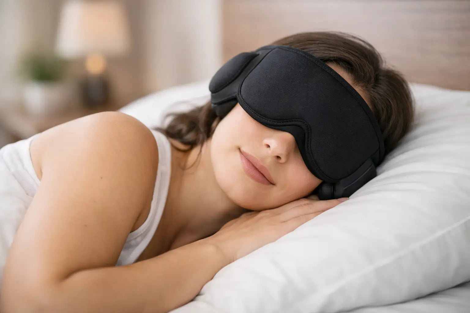 Sleep Mask With Headphones for Side Sleepers