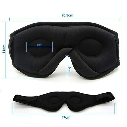 Masque de Sommeil 3-en-1 : Immersion Totale, Bluetooth & Confort 3D