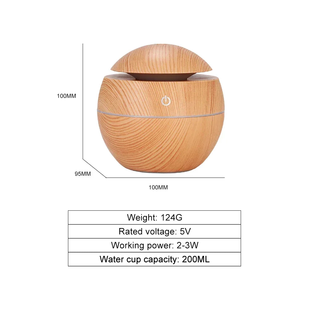 Diffuseur d'Arômes Zen : Brume Apaisante & Design Boisé