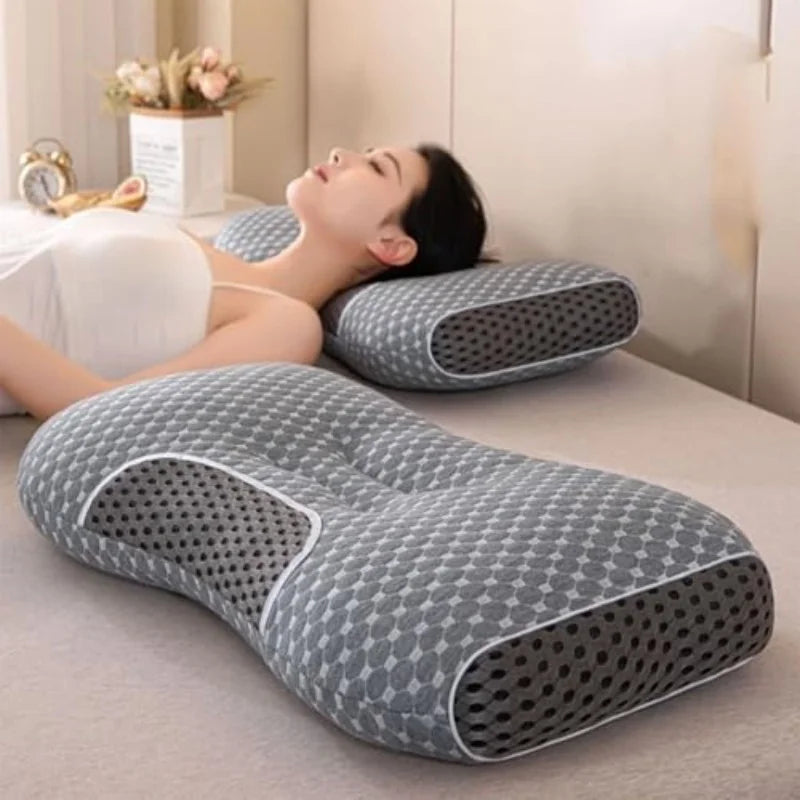 Oreiller ergonomique à mémoire de forme : le sommeil réparateur, enfin.